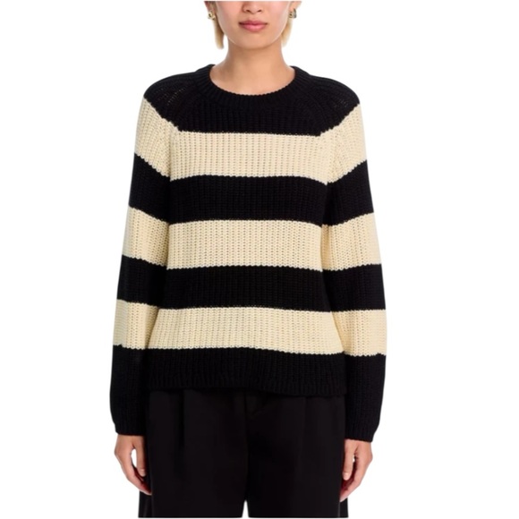 VELVET BY GRAHAM & SPENCER CIARA BLACK & IVORY SWEATER XL - Picture 3 of 7